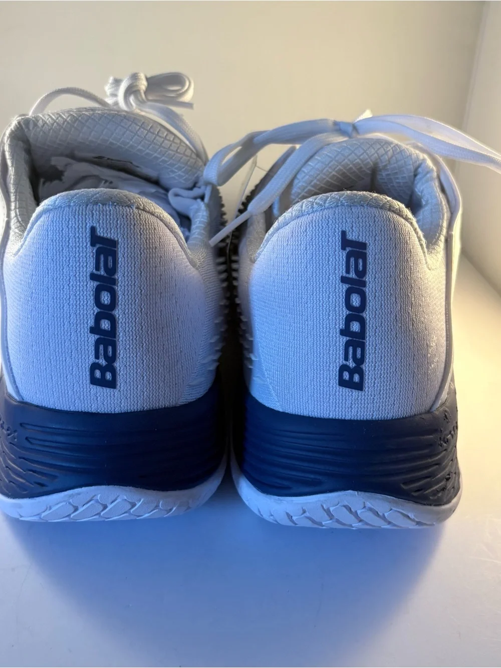 NEW Babolat Men’s 11 Propulse Fury 3 All Court Tennis Shoes‎ White/Blue Comfort